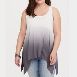 TORRID SUPER SOFT DIP DYE SHARKBITE TANK 00